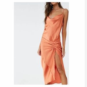 Forever 21 Dresses - NWT rust satin like forever 21 slip dress Forever 21 Dresses - NWT rust satin like forever 21 slip dress